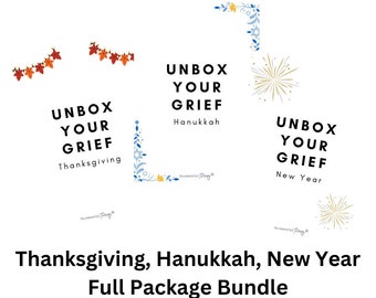 Unbox Your Grief Thanksgiving, Hanukkah, and New Year's Package With Supplies