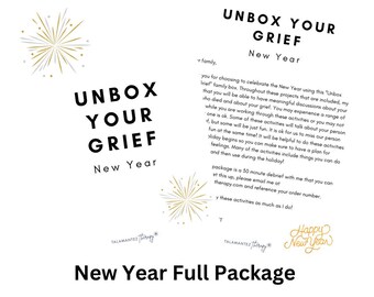 Unbox Your Grief New Year's Package With Supplies