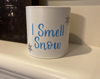 I Smell Snow Unscented, Soy Candles