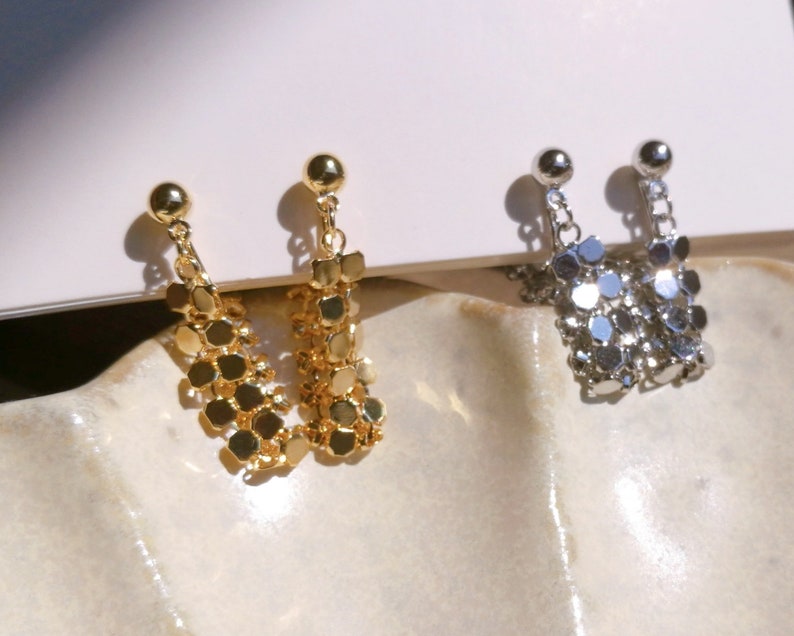 Clip On Earrings Invisible Gold/Silver Rain Tassel Drop New Invisible Pain Free Clip Coil Design Non Pierced Ears Jewelry Gift Bild 2