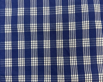 Poly-Cotton Palaka Fabric by the Yard – Classic Hawaiian Check Plaid for Sewing, Apparel, Quilting & Crafts