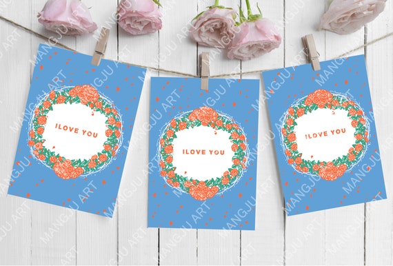 Printable Cardprintable Love You Cardlove Digital Card | Etsy