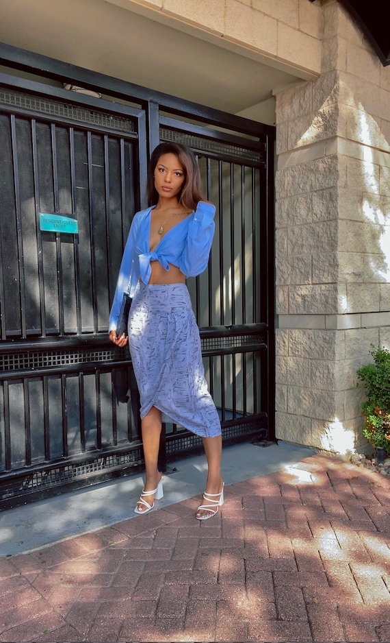 Vintage clearance skirts blue