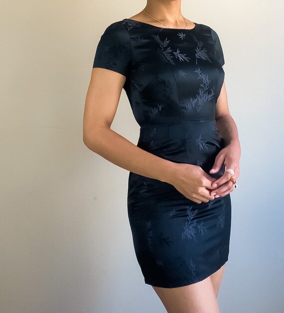 black short sleeve satin dress Buy Black Textured Satin Short Sleeve Twist Front Midi Dress from Next USA