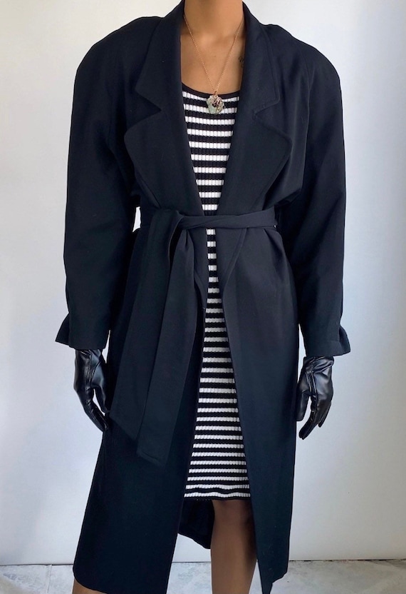 trench coat black - Gem