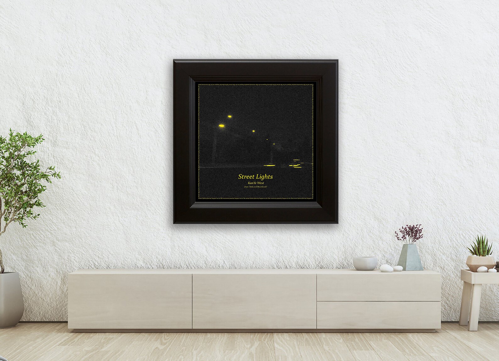 Kanye West 'Street Lights' personalizado solo arte Etsy