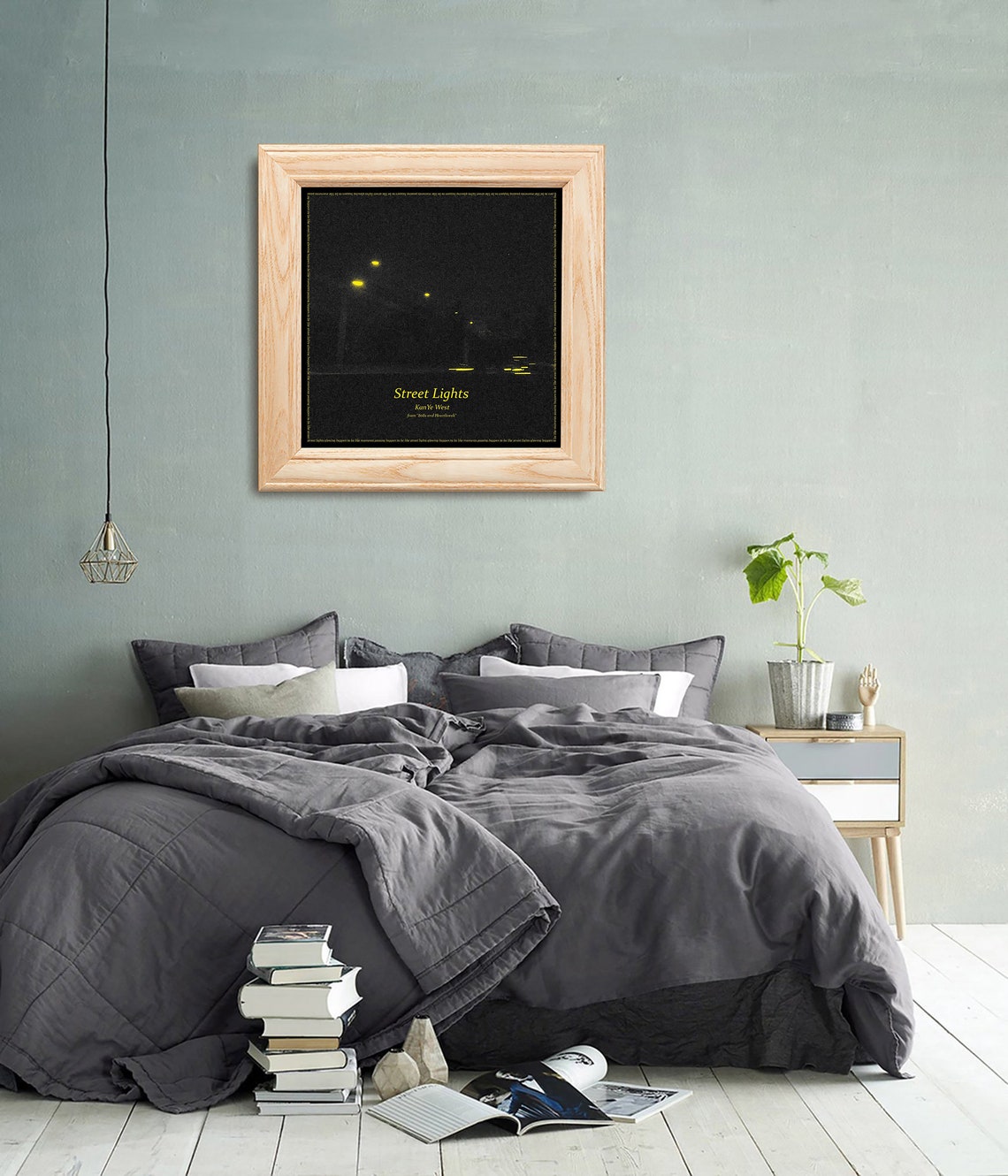 Kanye West 'Street Lights' personalizado solo arte Etsy