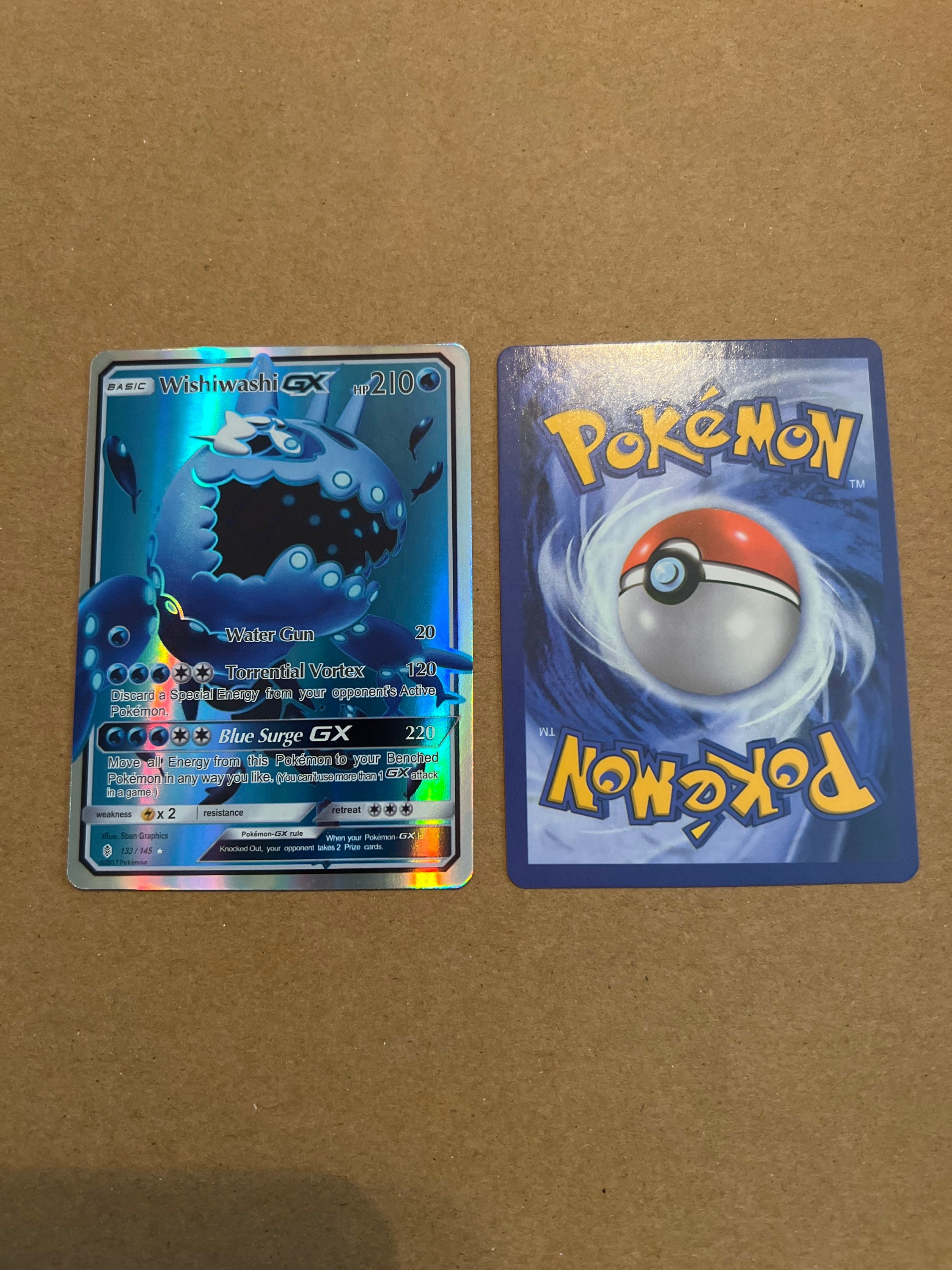 Wishiwashi GX 133/145 Pokémon Proxy Card Foil - Etsy