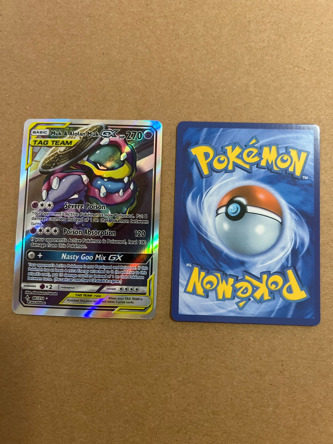 Muk Alolan Muk Tag Team GX Pokémon Proxy Card Foil Etsy Muk Alolan Muk Tag Team GX Pokémon Proxy Card Foil Etsy