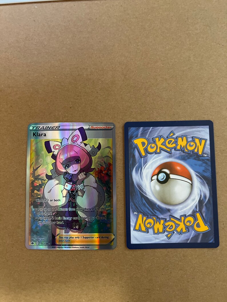 Klara Trainer Arte Completo Holofoil Pok mon Proxy Card Etsy Espa a