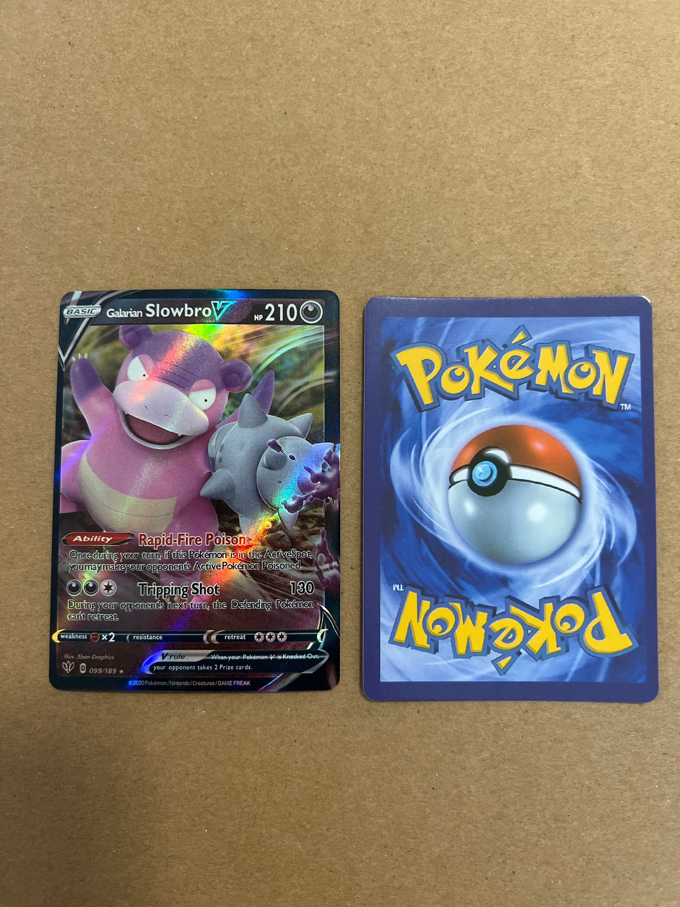 Galarian Slowbro V Pokémon Proxy Card Foil - Etsy