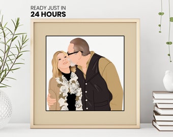 Digital Portrait, Portrait From Photo, Custom Portrait, Couple Portrait, Custom Illustration, Faceless Portrait, Illustration