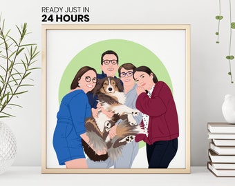 Family Portrait, Portrait From Photo
