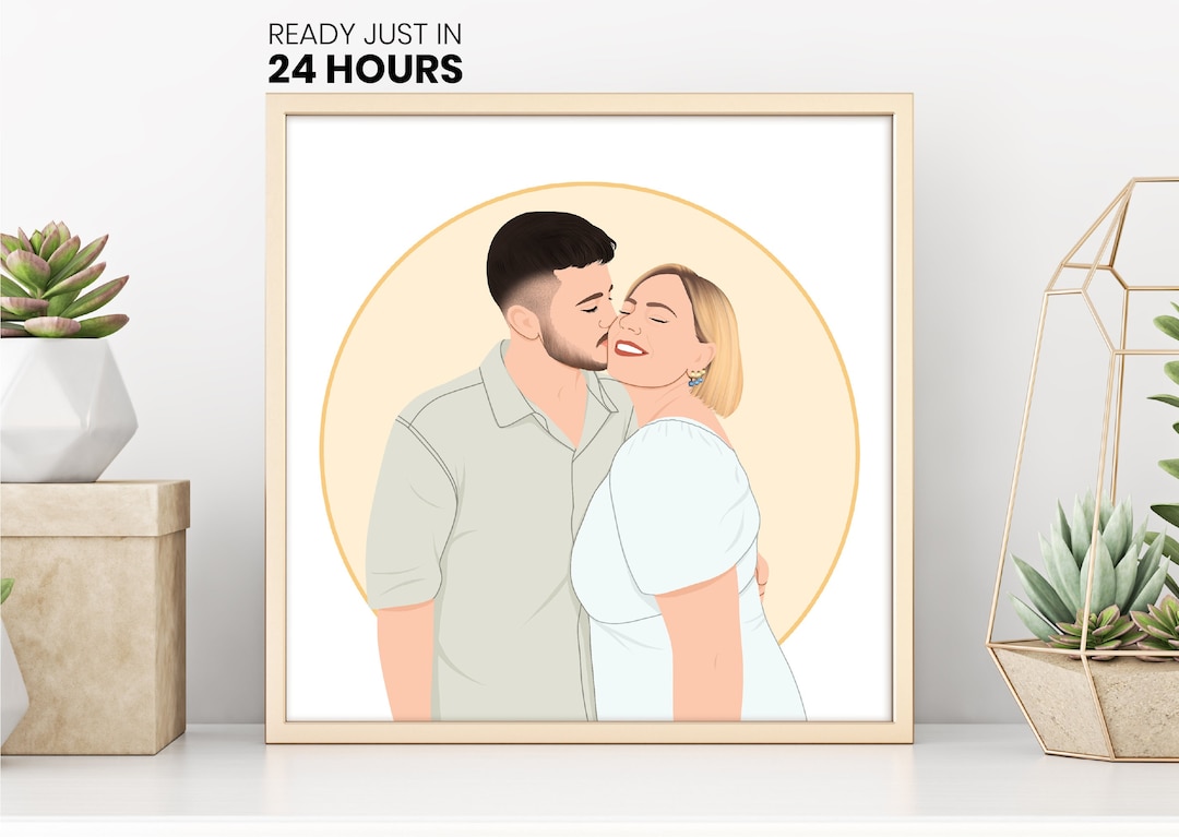 Digital Portrait, Digital Illustration, Portrait From Photo - Etsy