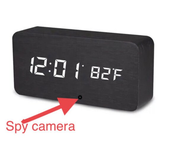 digital clock with spy camera