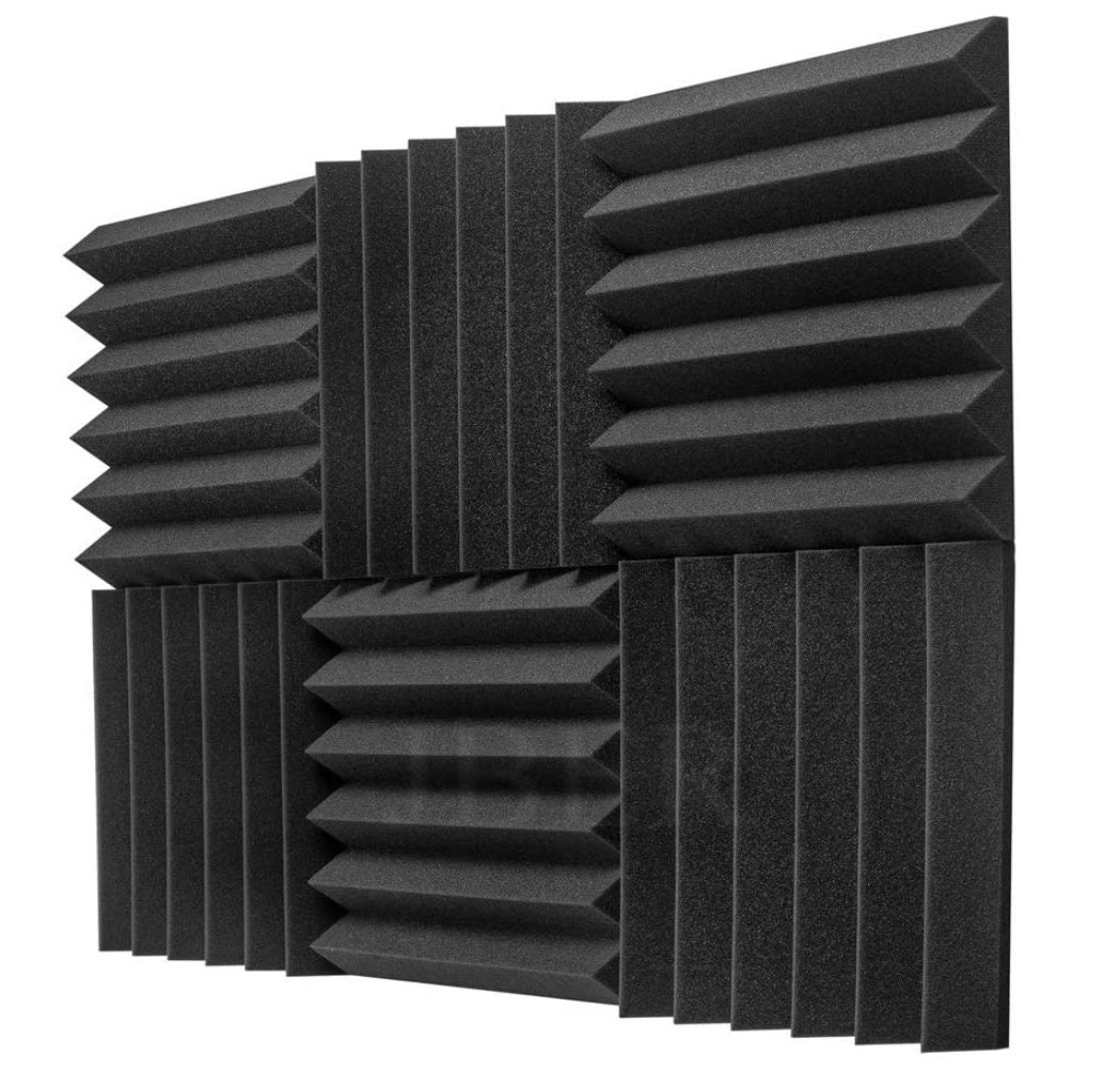 Acoustic Foam Panels 24 Pack 2 X 12 X 12 Etsy UK