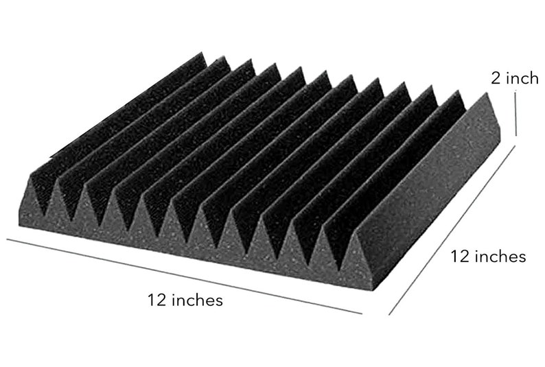 FREE Shipping Acoustic Foam Panels 2 X 12 X 12 Fireproof Soundproof Studio Wall Padding 12 Pack