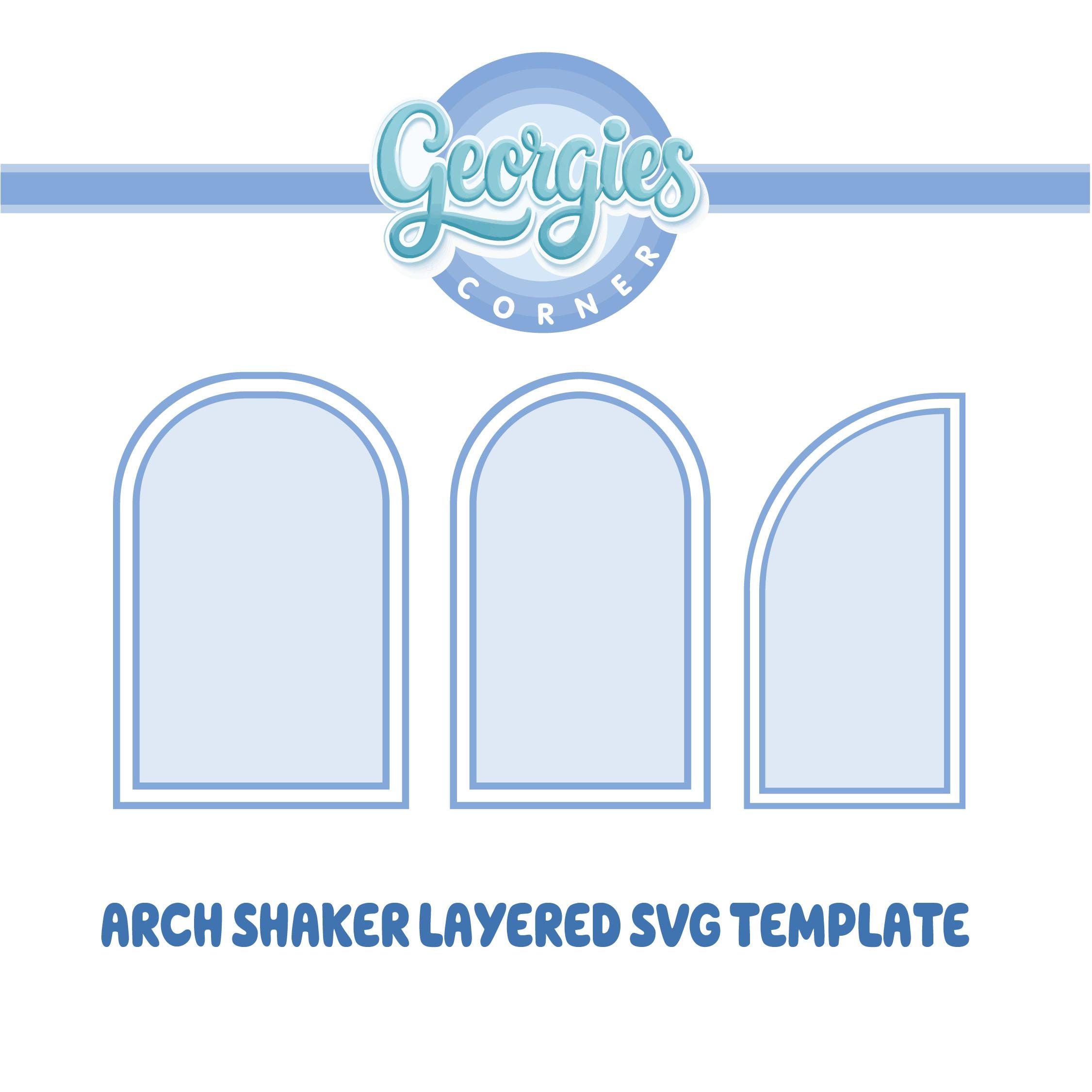 Arch Shaker SVG Files | 3D Cake Topper SVG | Boho Arch Template - Etsy