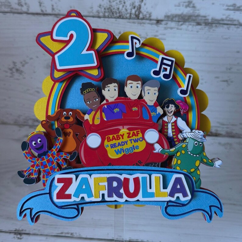 Wiggles Cake Topper the Wiggles Cake the Wiggles Birthday the — free download