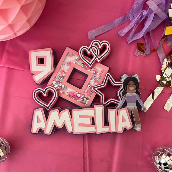 Roblox Cake Topper | Roblox Cake Topper | Roblox themed birthday | Roblox cake | Roblox party | Roblox theme