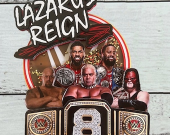 WWE Cake Topper | WWE Cake | Wrestling Cake Topper | Wrestling Cake | Wrestle Mania | Wrestling Party Decor | Wrestling Birthday