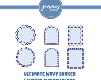 Svg bundle | Wavy Arch Shaker SVG File | Shaker Cake Topper SVG | Arch Shaker | Cricut Svg | SVG Files | Cake Topper