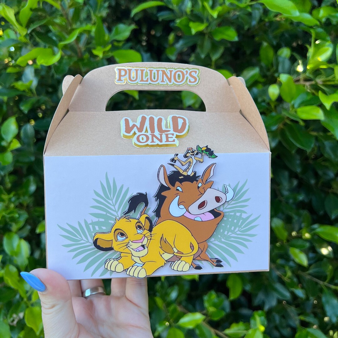 Lion King Party Boxes Party Favours Gift Boxes Lion King Theme Simba