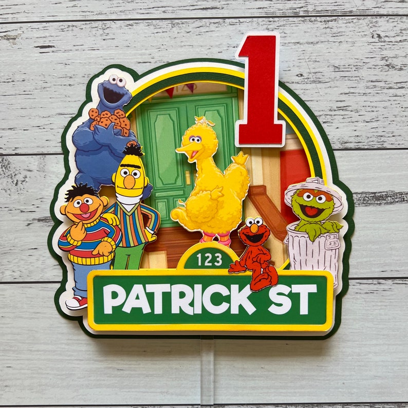 Sesame Street Cake Topper | Sesame Street Cake | Sesame Street birthday | Sesame Street Cake Decorations | Sesame Street Party | Elmo cake Elmo + Friends