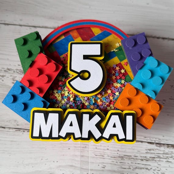 Lego Cake Topper | Lego Cake | Lego birthday | Lego Cake Decorations | Lego Party |  Lego Decorations | Lego Birthday Cake