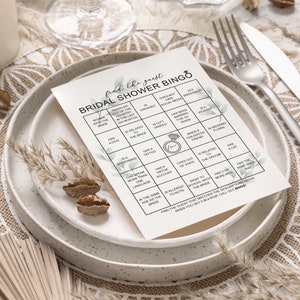 Bridal Shower Game, Bingo, Wedding Bingo, Find the Guest, Printable
