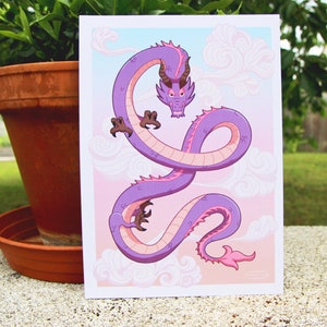 A5 print - Asian dragon