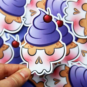 Sticker - Cupcake crâne