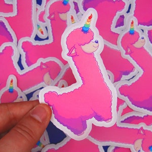 Sticker - Lama licorne