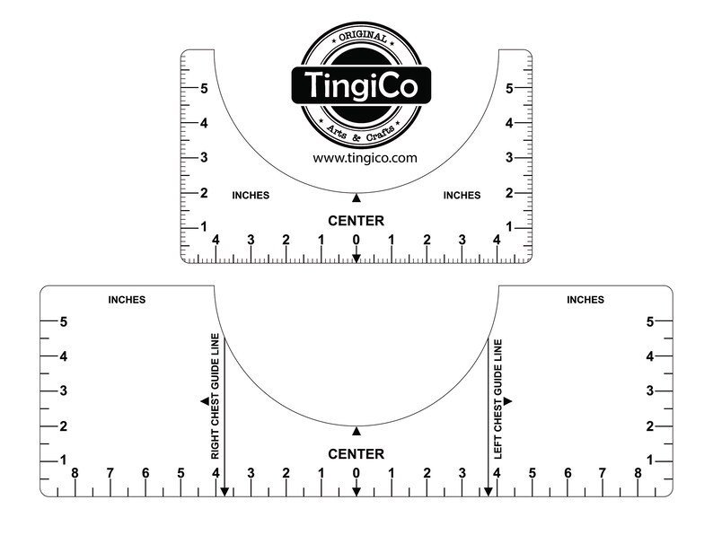 T-Shirt Alignment Ruler Guide | Etsy