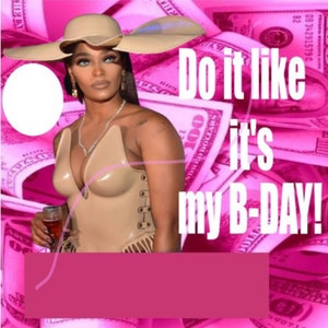 Birthday Do it like it's your B-day, Money card holder digital download