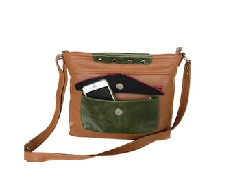 Leather bag Cute bagCrossbody Bag,Leather Crossbody Bag,Shoulder Bag,Gift,Leather Purse,Unique Bag,Colorful Bag,Red,Brown,Green,Gift for her