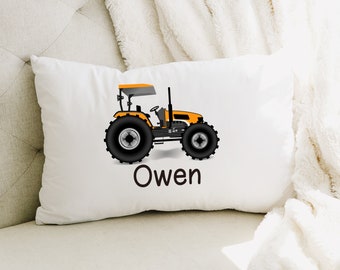 Personalized Kids Truck pillowcase-Custom Tractor Pillowcase-Car pillowcase-Kids pillow-boy Pillow -Gift for kids - Kids Gift