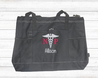 Personalized Nurse Practitioner Tote Bag | Personalized Medical Tote | Nurse Tote Bag | Nursing Tote Bag | Nurse Gift