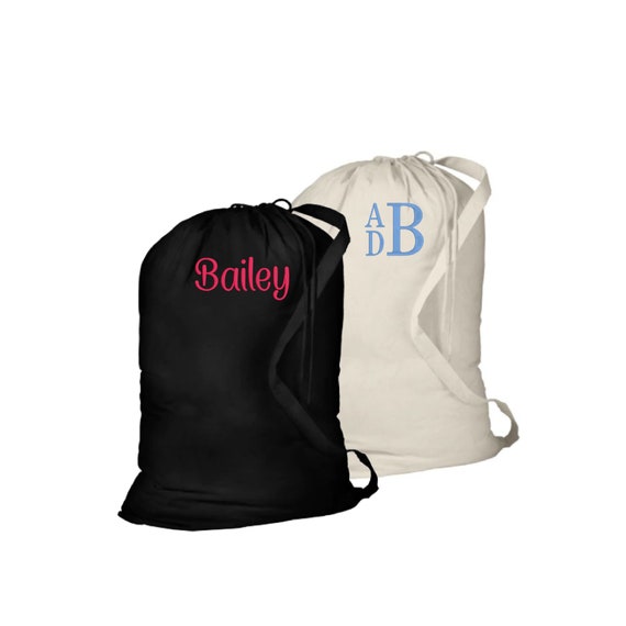 Personalized Large Laundry Bag Camp Bag Monogram Laundry Etsy