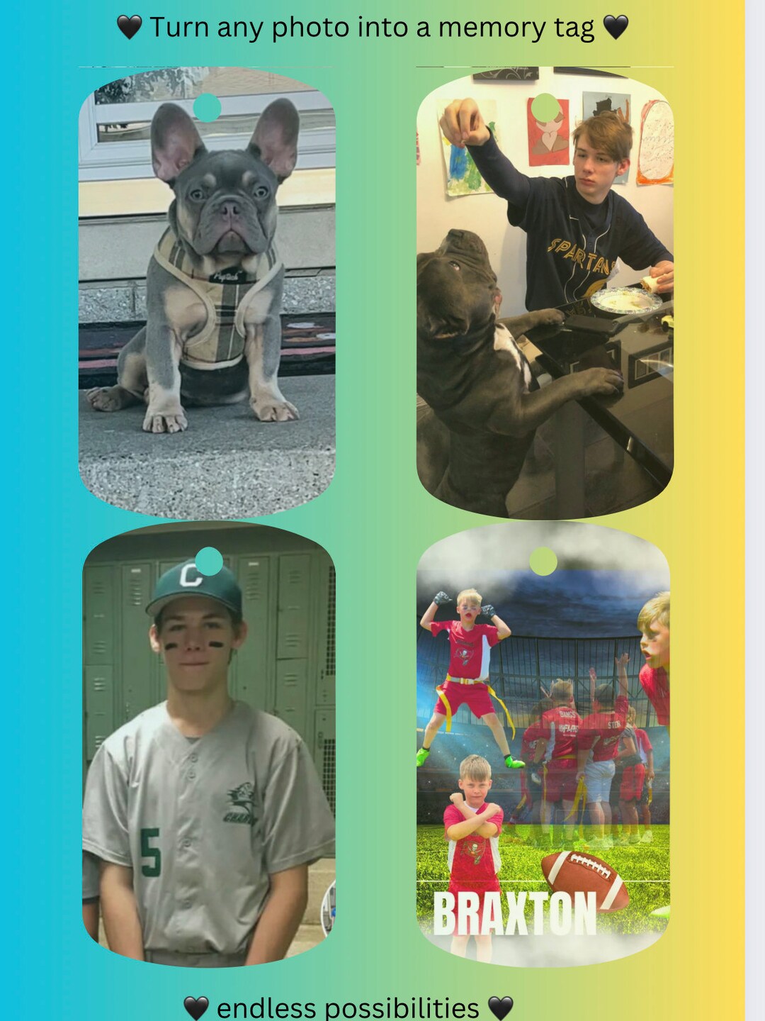 Custom Design Name Personalized Handmade Dog Tag Craft Gift Etsy