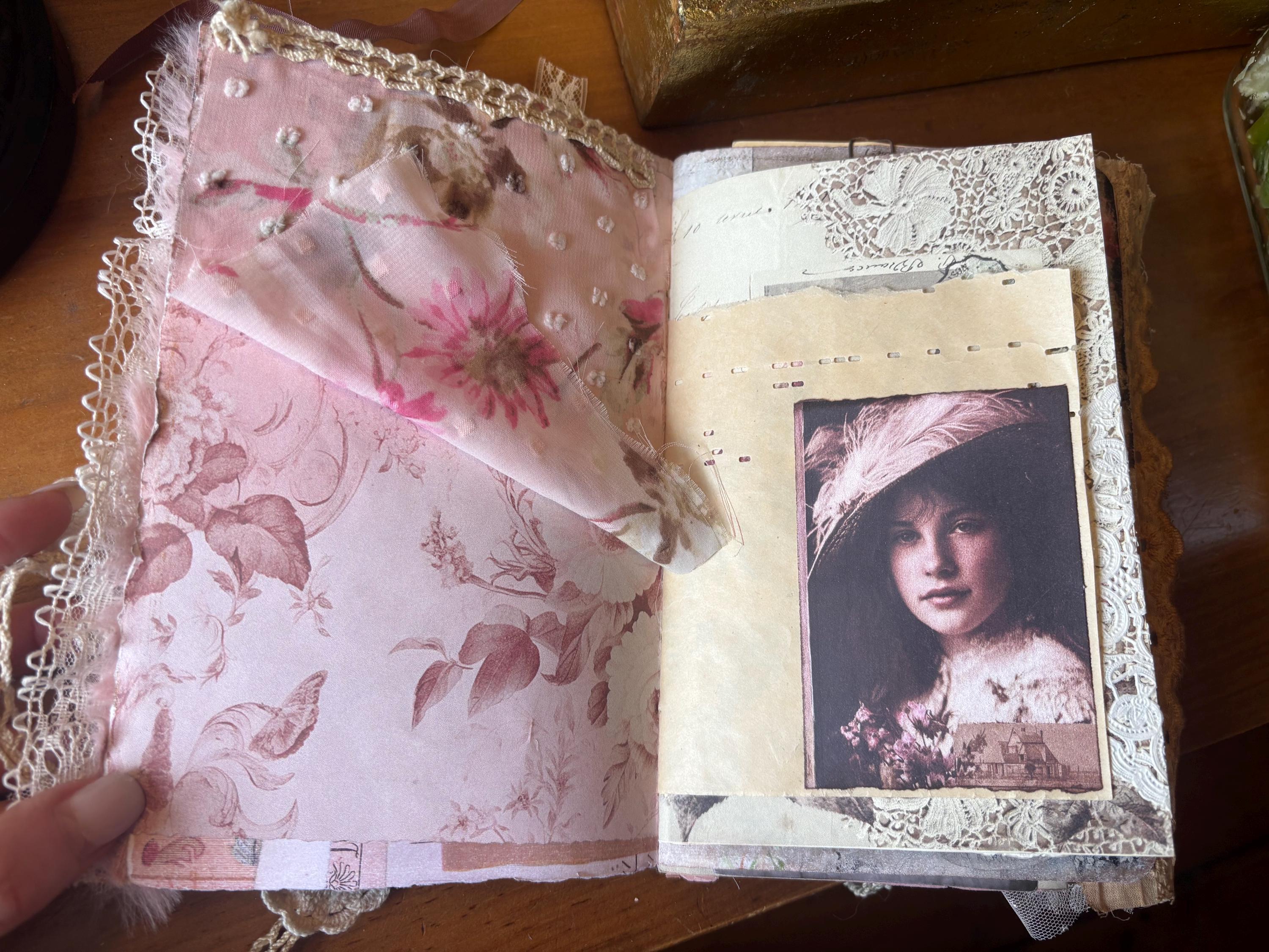 Handmade Junk Journal, Romantic Inspired Mixed Media Art Book - Etsy