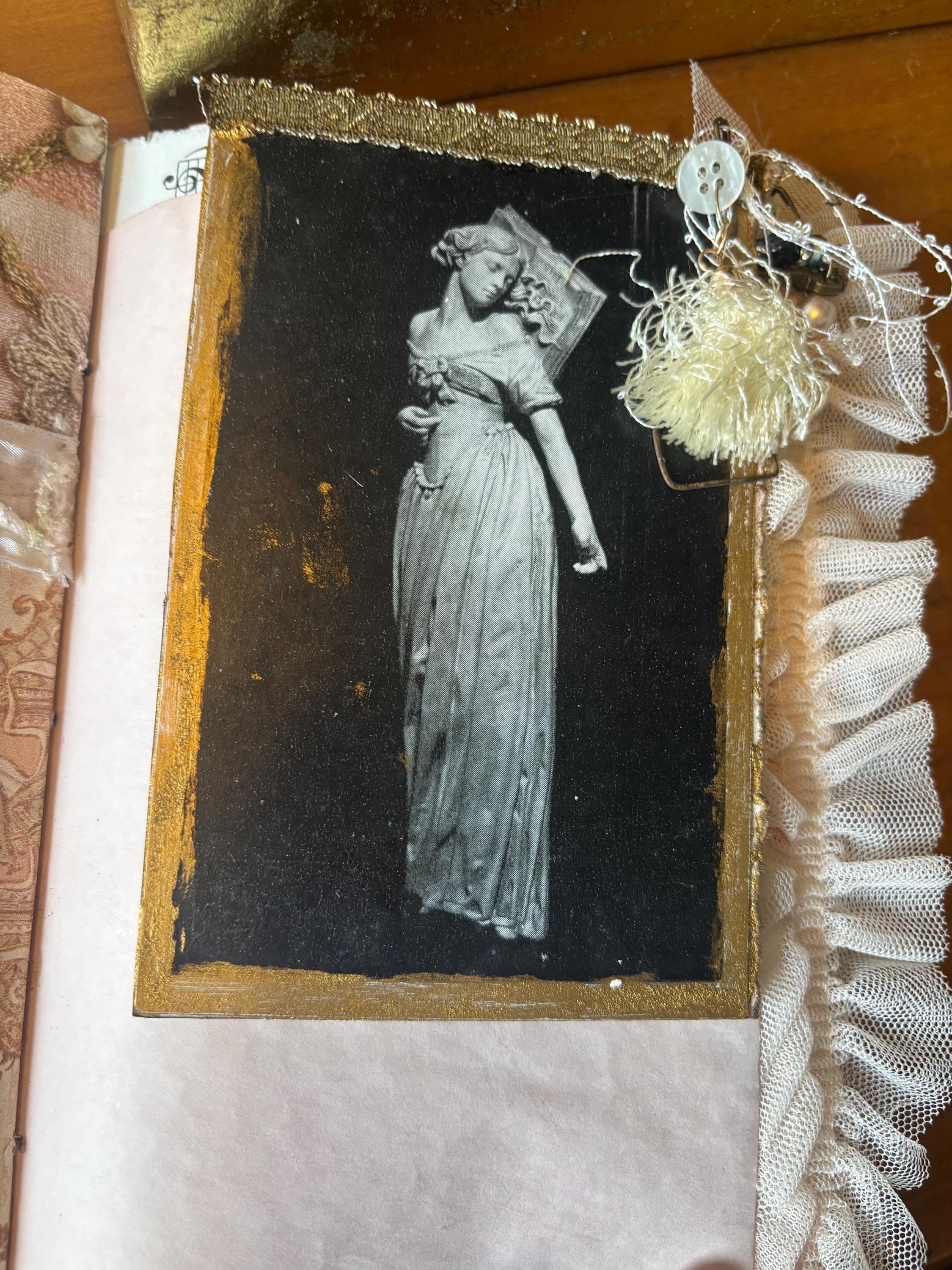 Handmade Junk Journal, Romantic Inspired Mixed Media Art Book - Etsy
