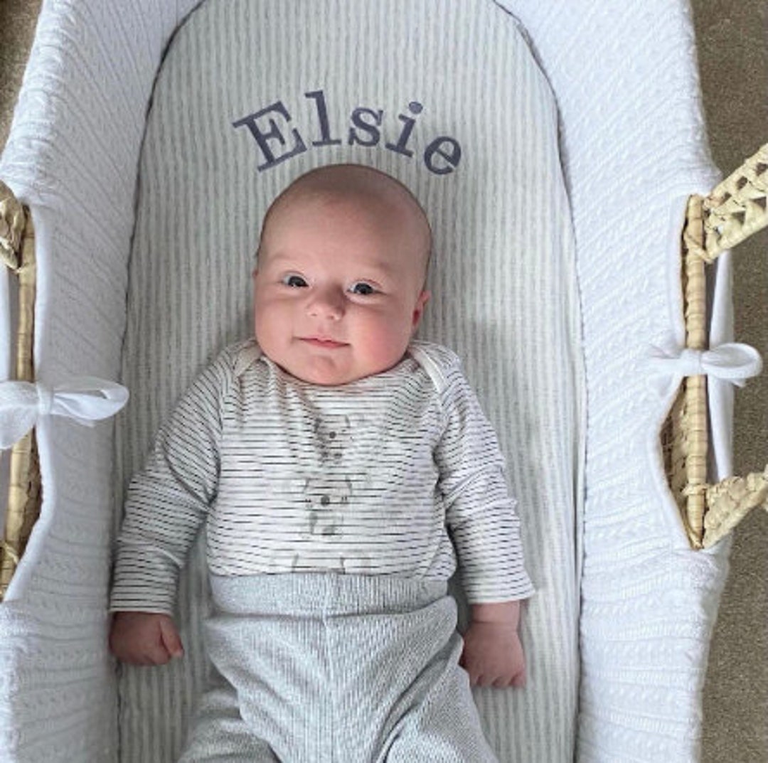 Personalised Moses Basket Sheet Etsy UK