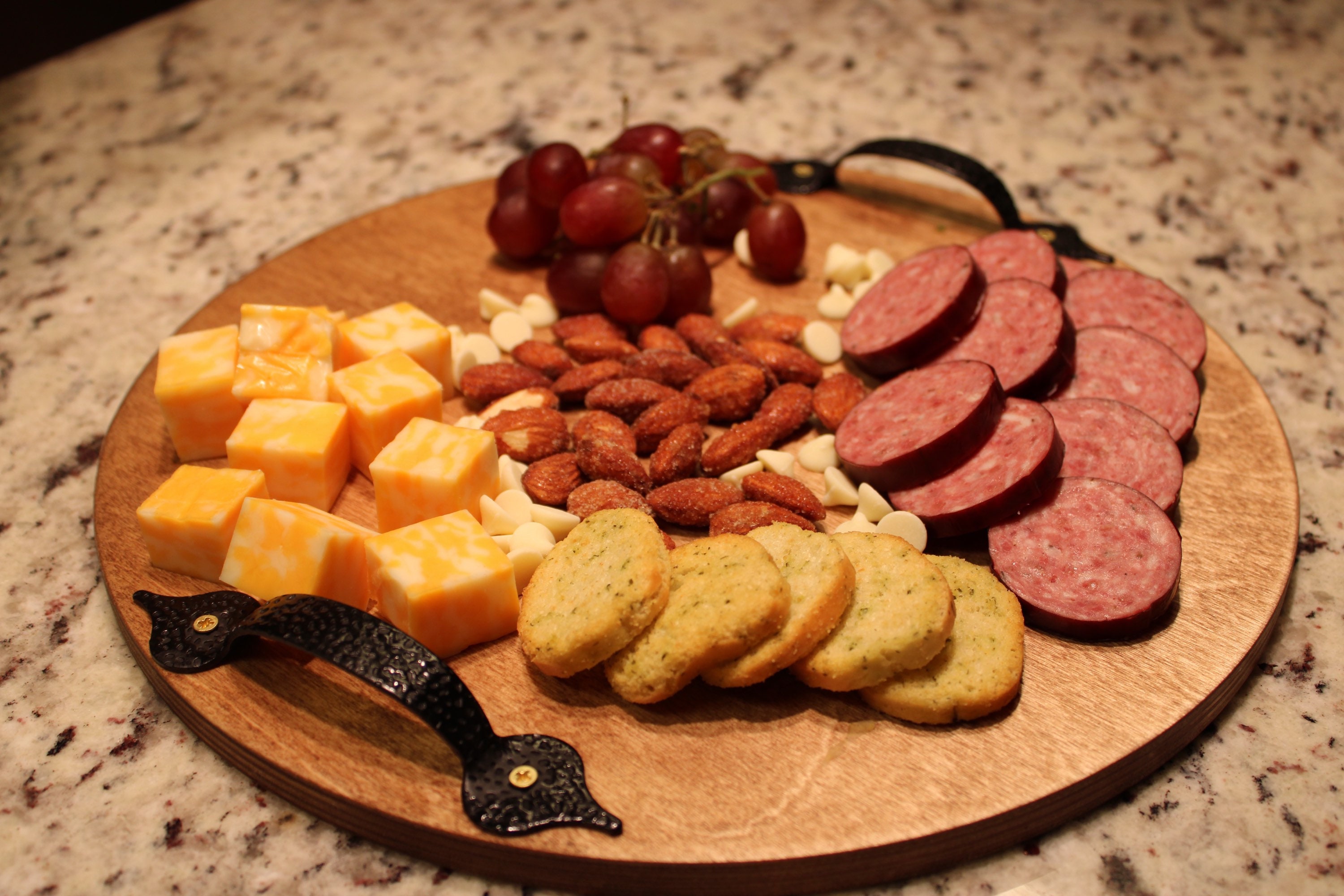 Round Rustic Style Serving Platter Etsy