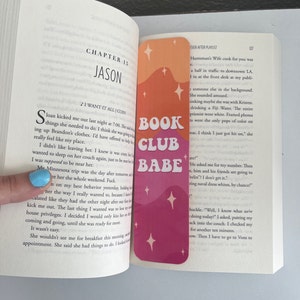 Book Club Babe Bookmark, Romance Bookmark, Bookmark, Book Club Gift, Book Club Gift, Bookworm Gift, Book Gift, Babe Bookmark