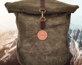 Adventure Organic Waxed Canvas Rucksack