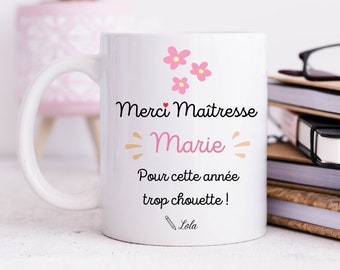 Quotedazur Café-Croissant - Mug Personnalisé Madame Ostéopathe Cadeau Pour Noël Femme Tasse Santé - Noir/Céramique