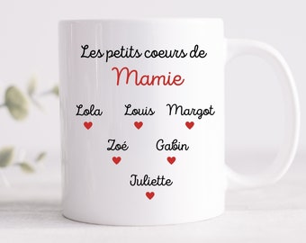 Mug mamie personnalisé avec prénom