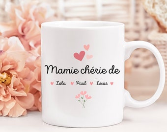 Mug mamie personnalisé avec prénom