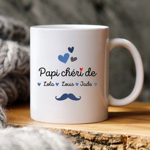 Mug papi personnalisé avec prénom